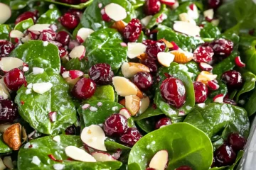 Christmas Cranberry Spinach Salad