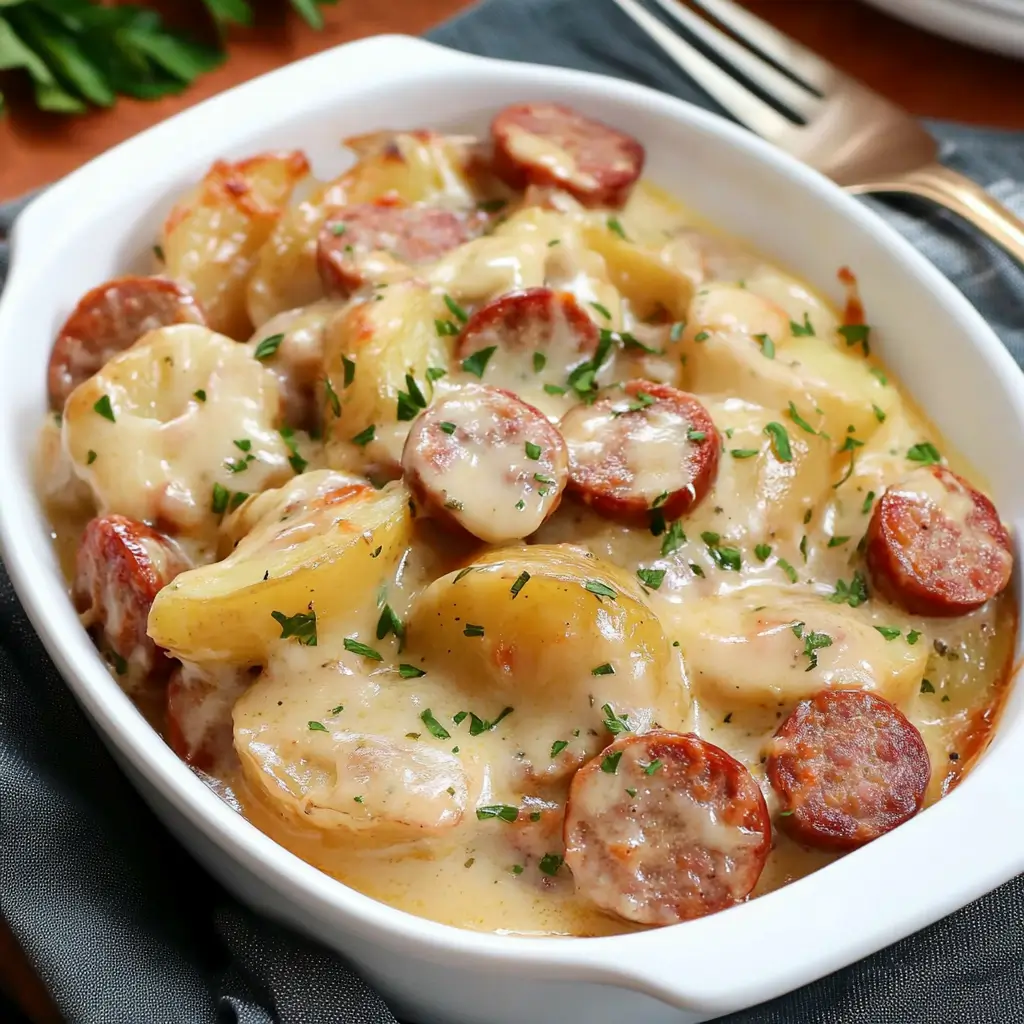 Comfort Food Instant Pot Sausage and Potato Casserole