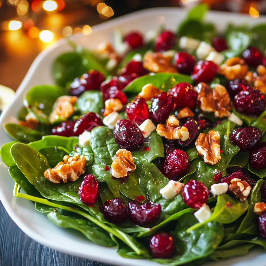 Cranberry Walnut Feta Salad