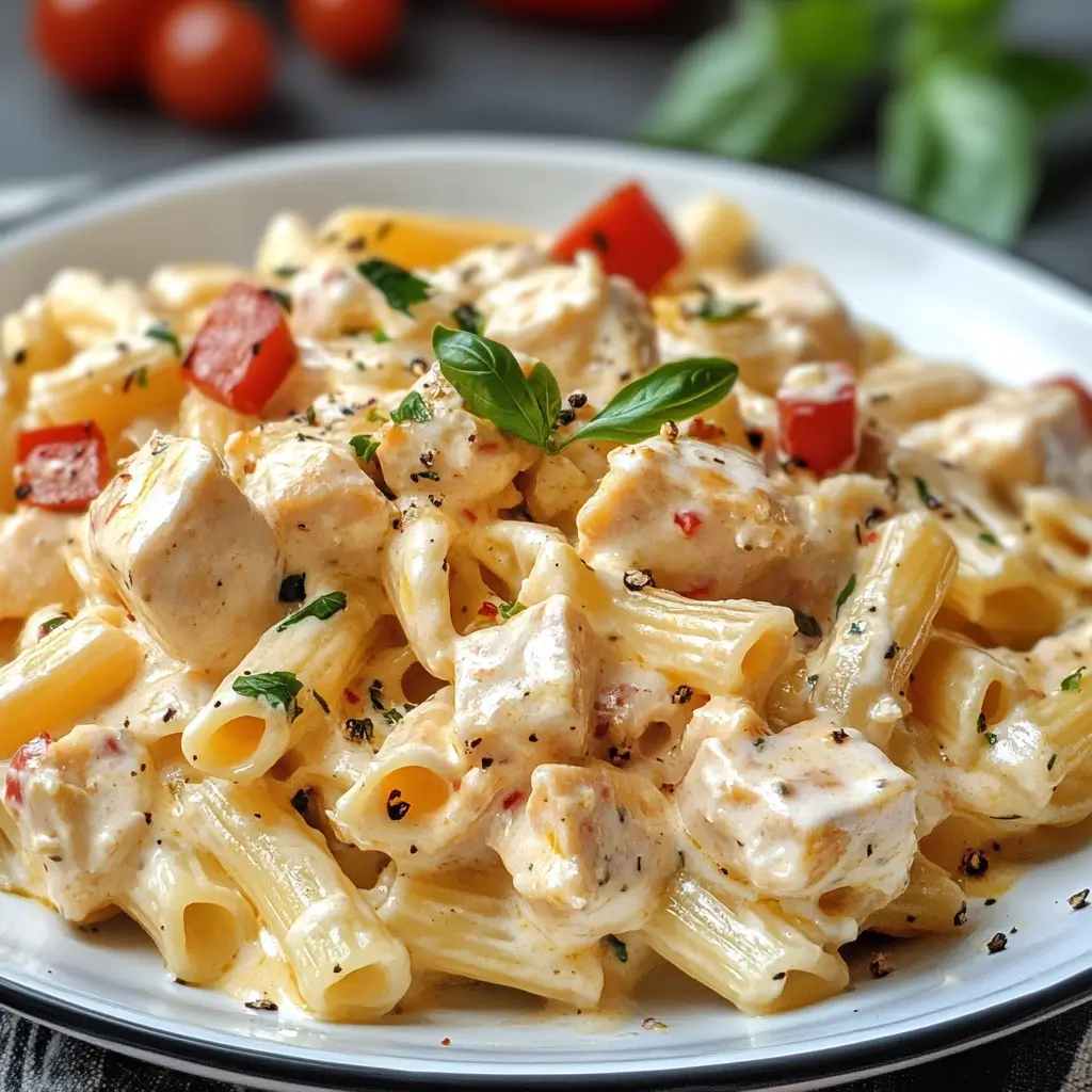 Creamy Ricotta Chicken Pasta with Zucchini & Spinach