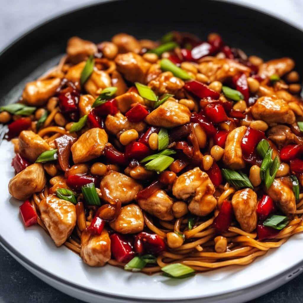 Customizable Kung Pao Chicken Noodles Recipe