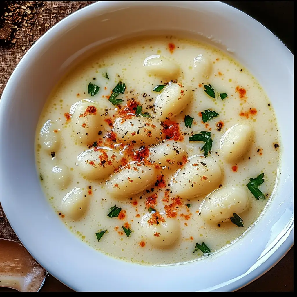 Delicious Chicken Gnocchi Soup with Spinach