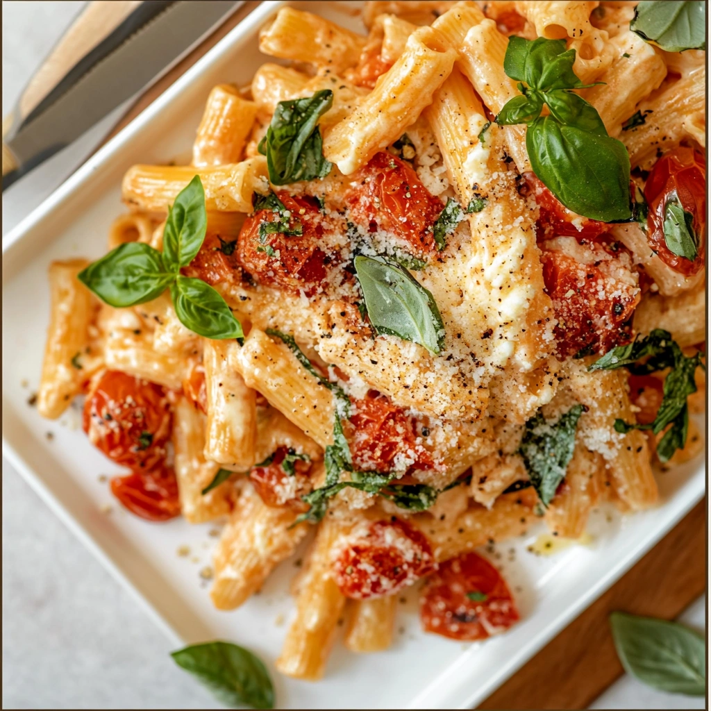 How to Make Roasted Tomato and Garlic Ricotta Pasta