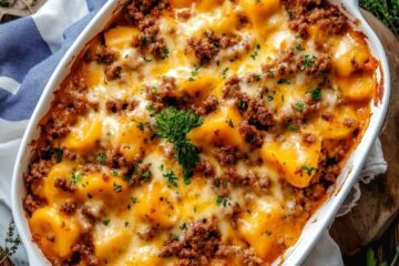 Delicious and Hearty Hobo Casserole Ground Beef Dinner