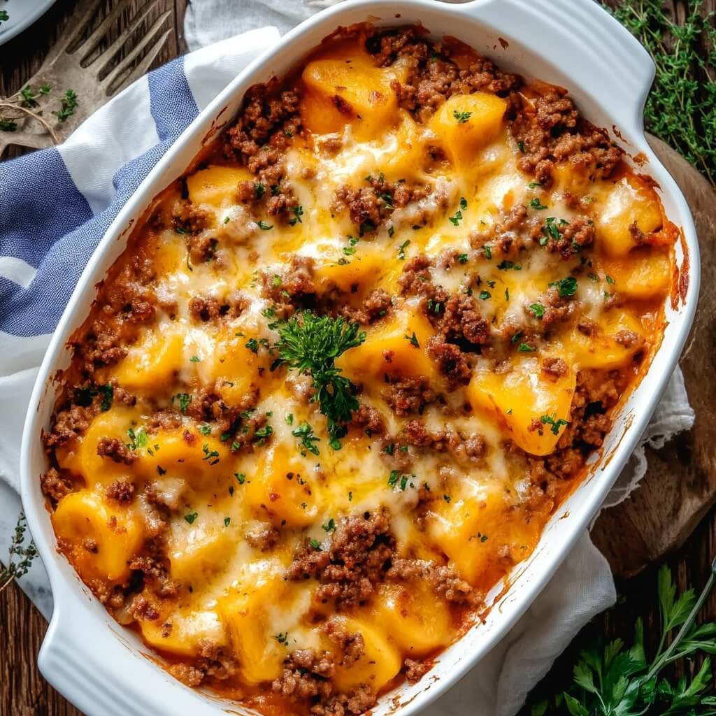 Delicious and Hearty Hobo Casserole Ground Beef Dinner
