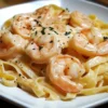 Easy Creamy Shrimp Fettuccine Pasta