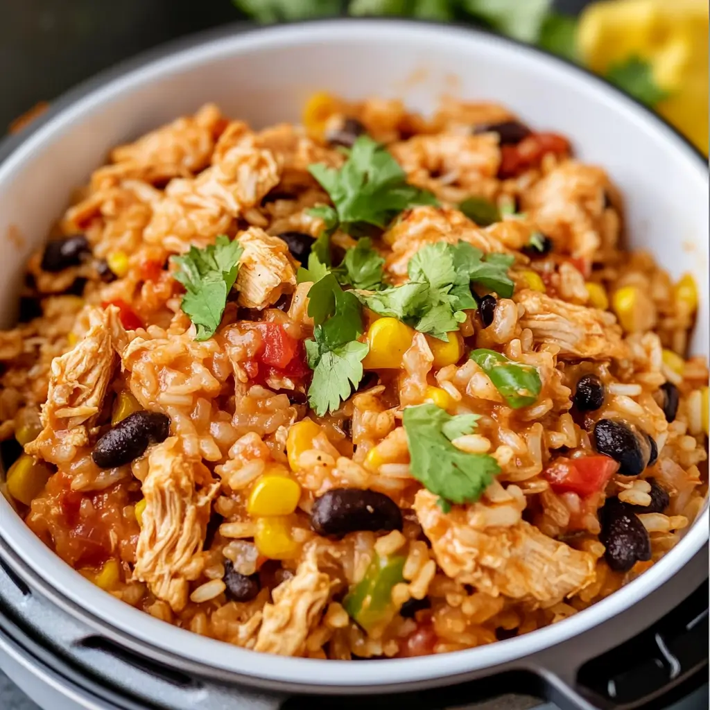 Quick and Flavorful Instant Pot Chicken Burrito Bowls