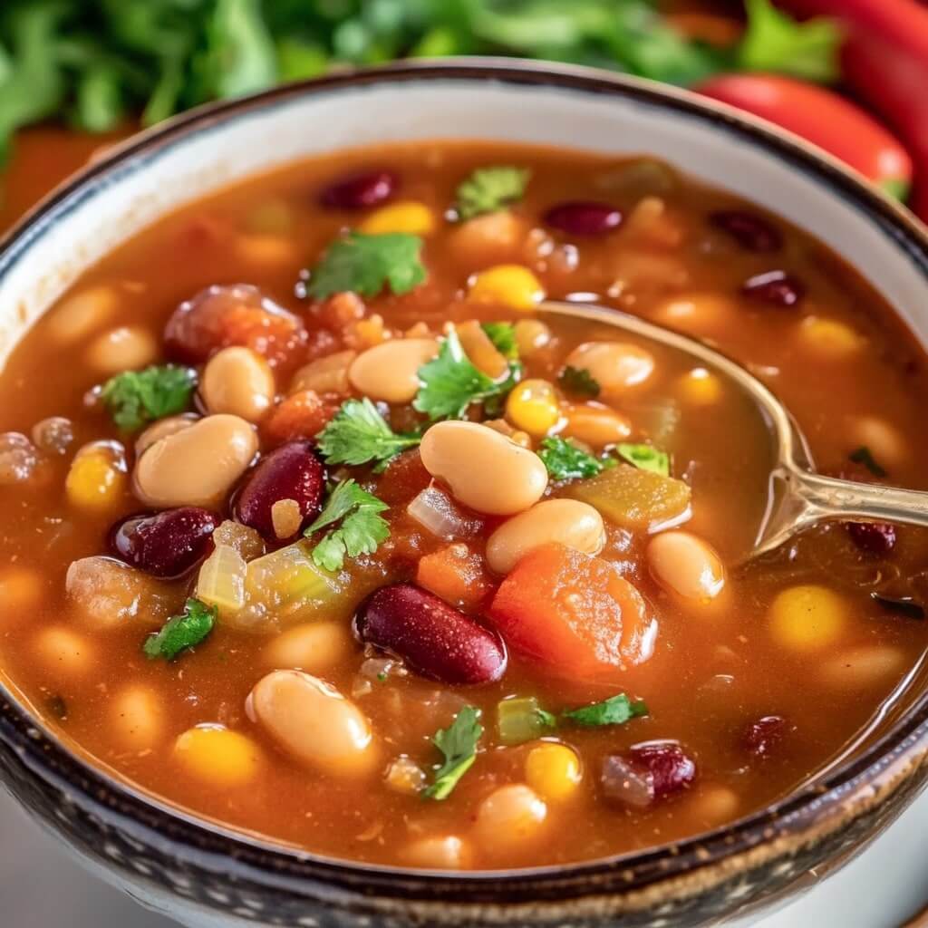 Easy Vegan Mexican Pinto Bean Soup