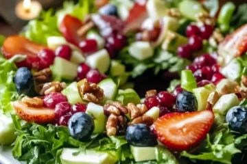 Easy-to-Make Winter Salad Wreath for a Quick Holiday Side