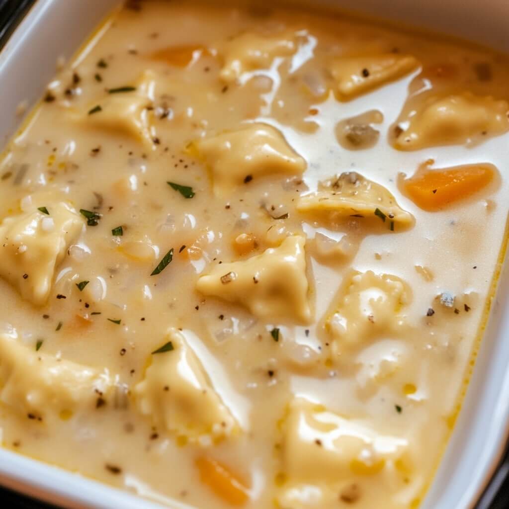 Family-Friendly Creamy Ravioli Soup