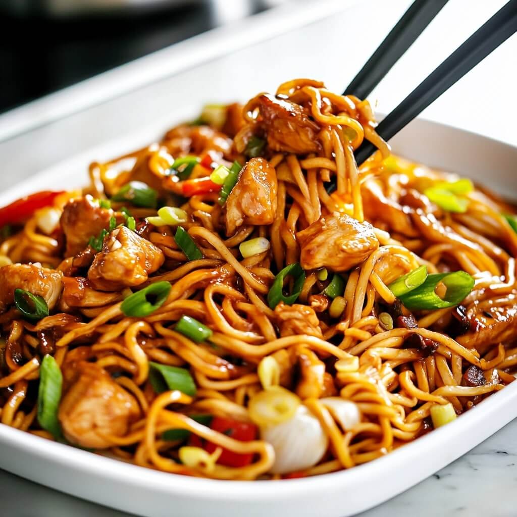 Flavor-Packed Kung Pao Chicken Noodles