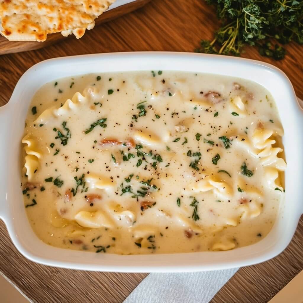 Flavor-Packed White Lasagna Soup Recipe