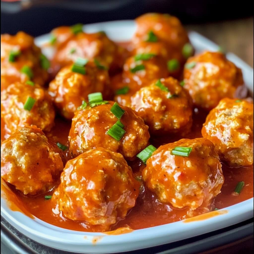 Frank's Buffalo chicken meatballs