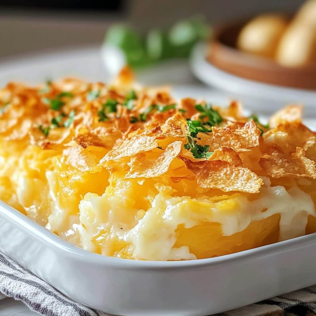 Funeral Potatoes Cheesy & Crispy Perfection