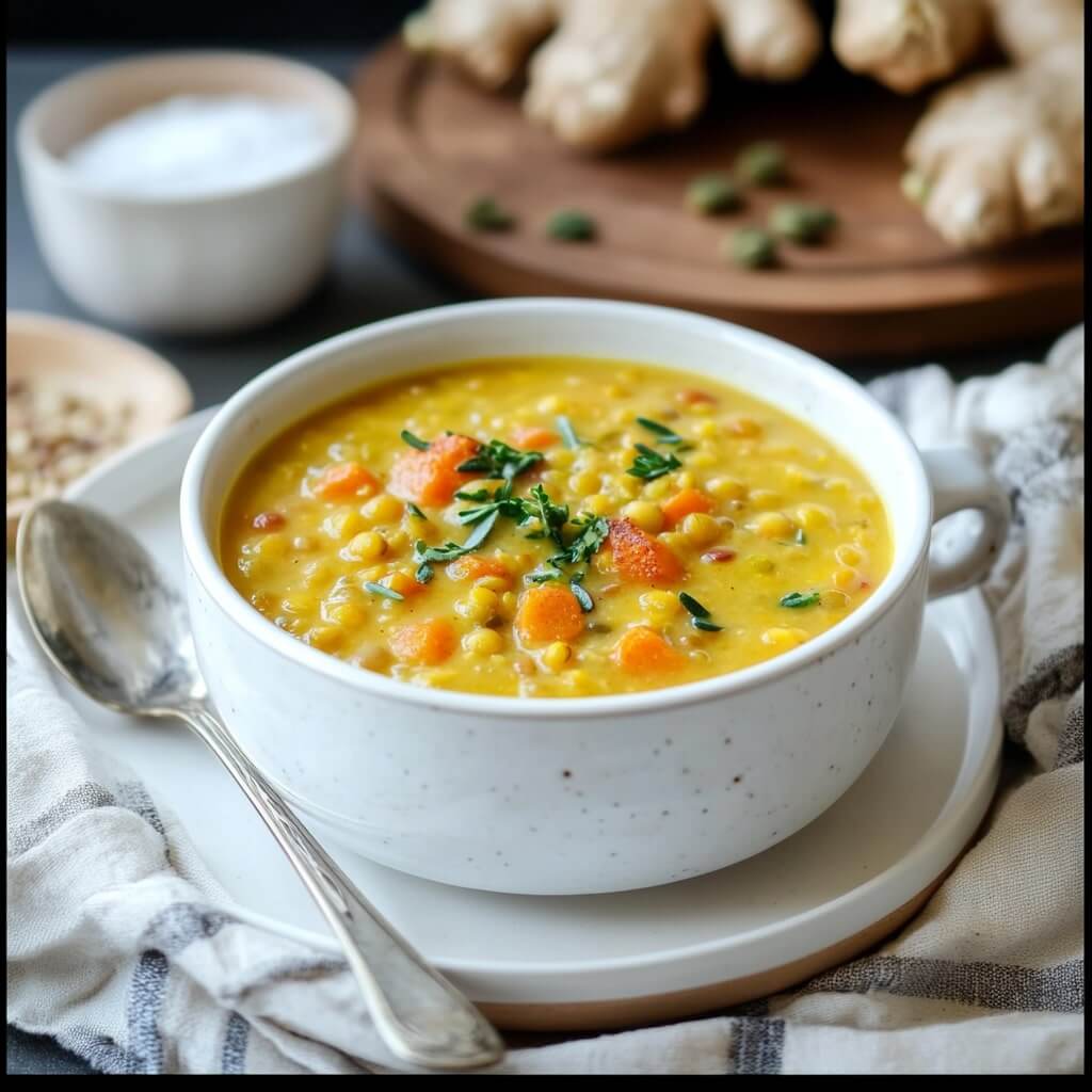 Ginger Soup with Lentils A Nourishing Meal