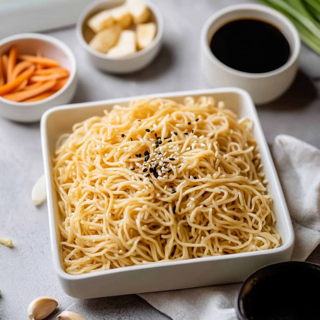 Healthy Asian Garlic Noodles for Busy Weeknights