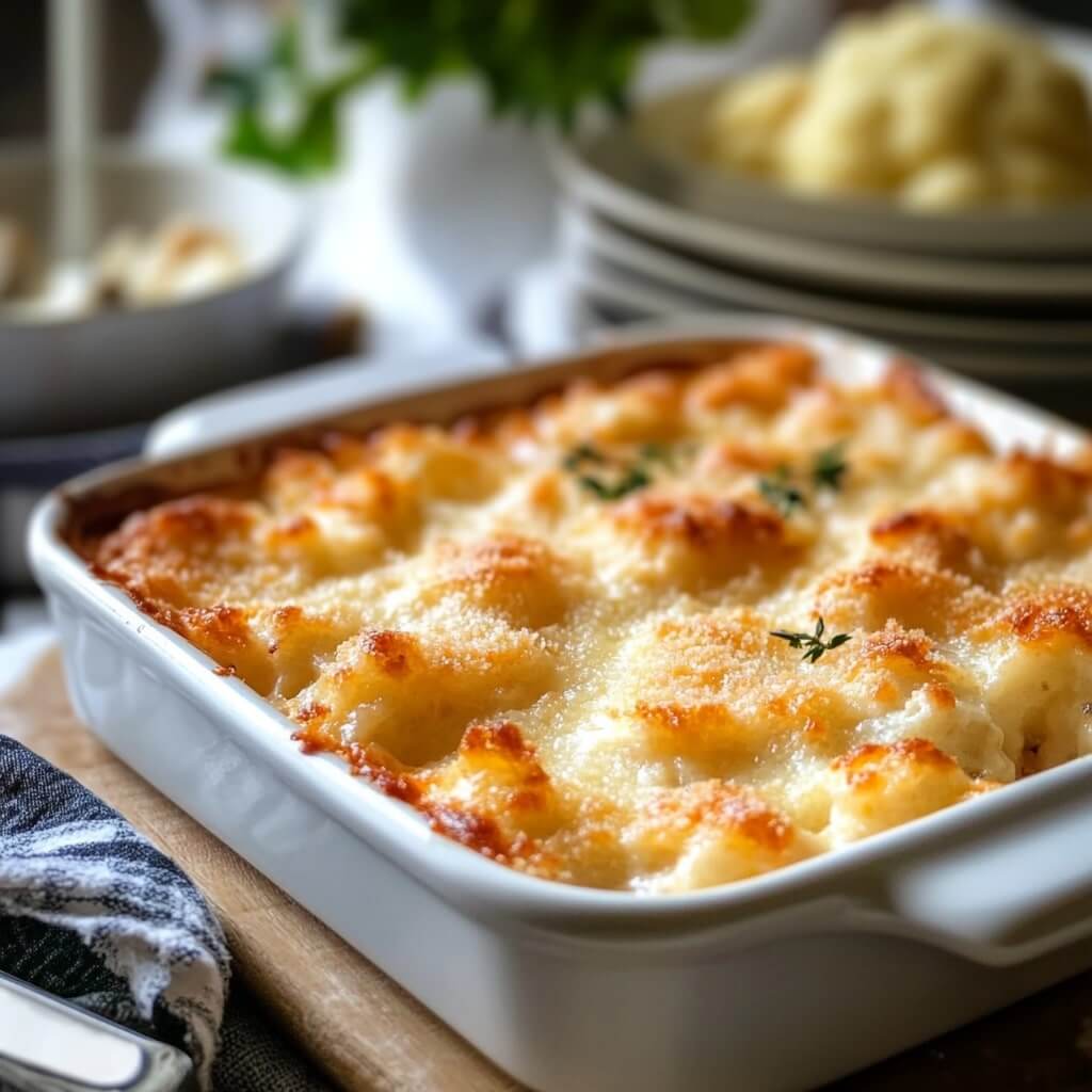 Healthy Cauliflower Au Gratin