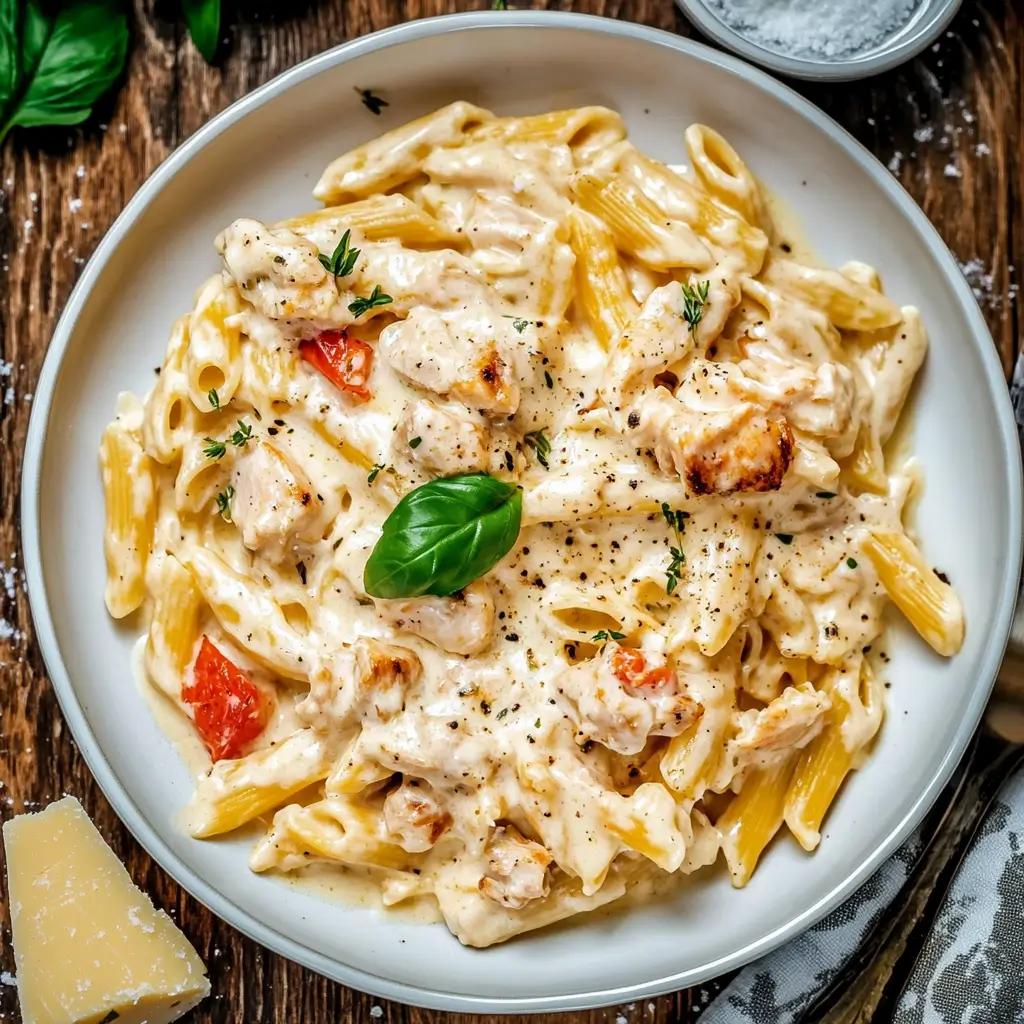 Healthy Creamy Ricotta Chicken Pasta Recipe