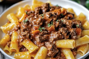 Hearty Beef Pasta in Tomato Sauce