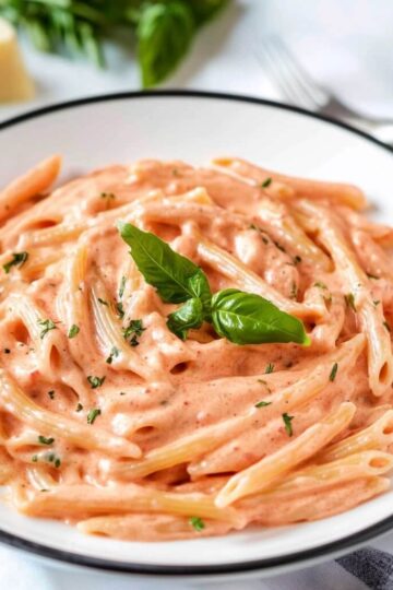 Hearty Pink Sauce Pasta with Parmigiano-Reggiano