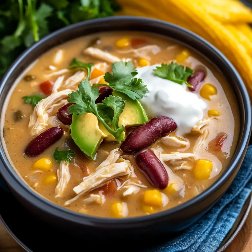 Hearty and Creamy White Chicken Chili