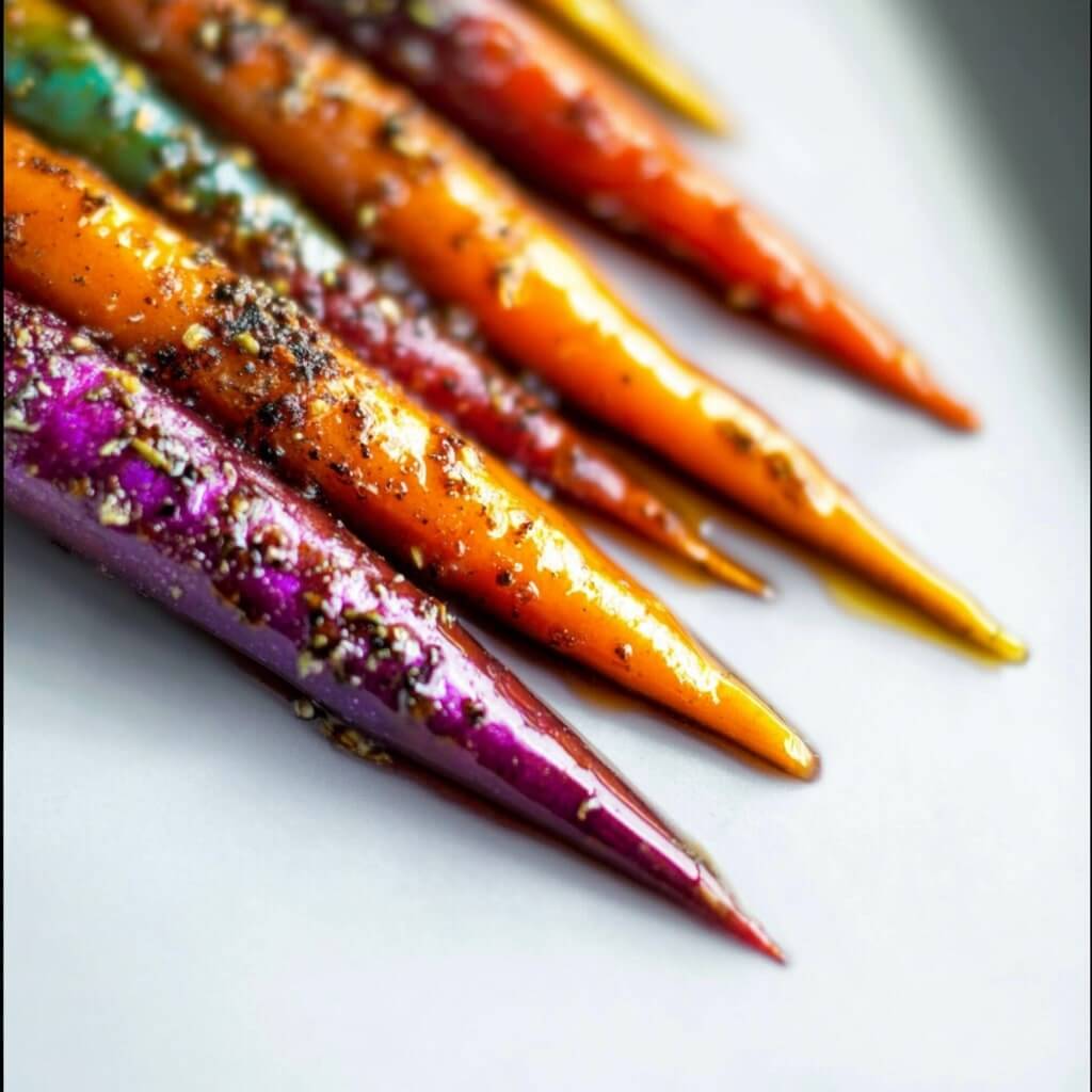 Honey-Roasted Rainbow Carrots