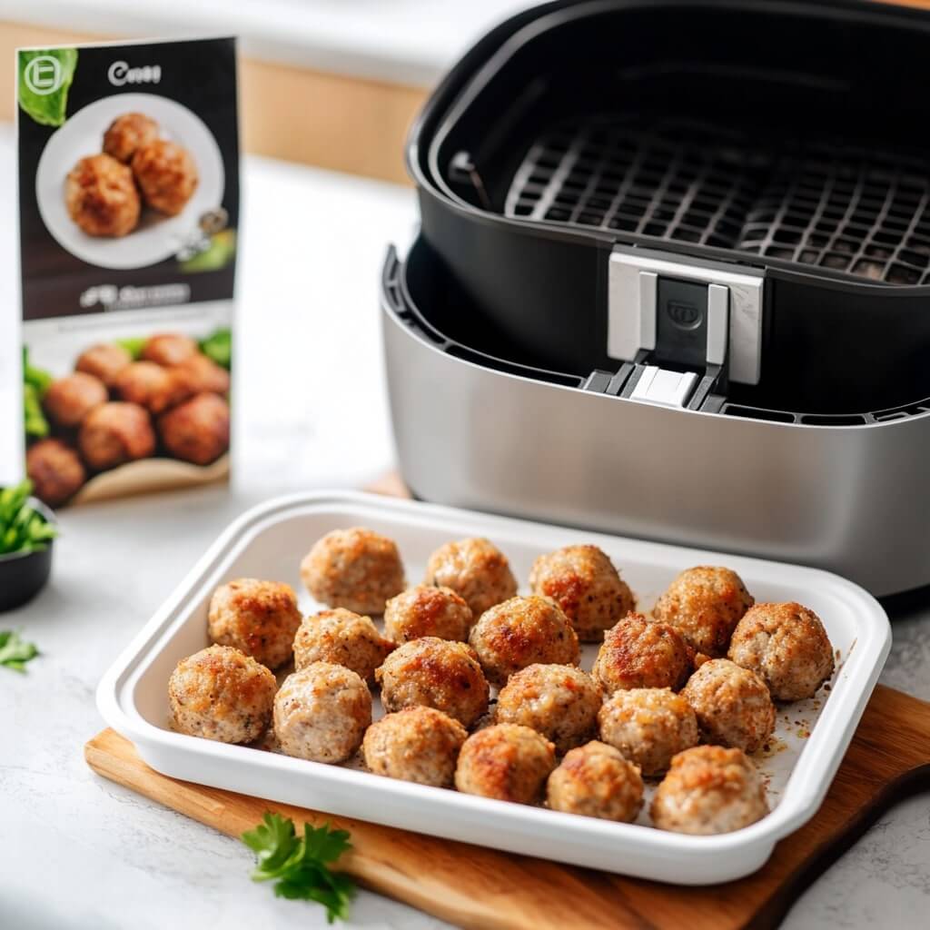 How long to cook frozen meatballs in air fryer