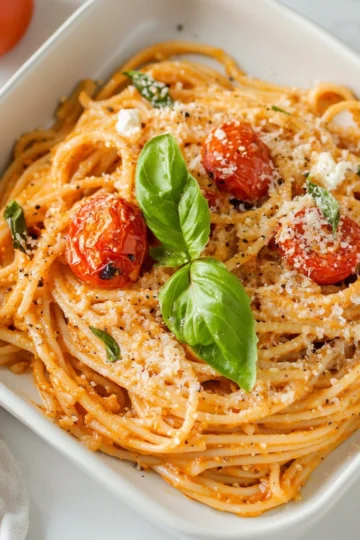 How to Make Creamy Roasted Tomato and Garlic Pasta