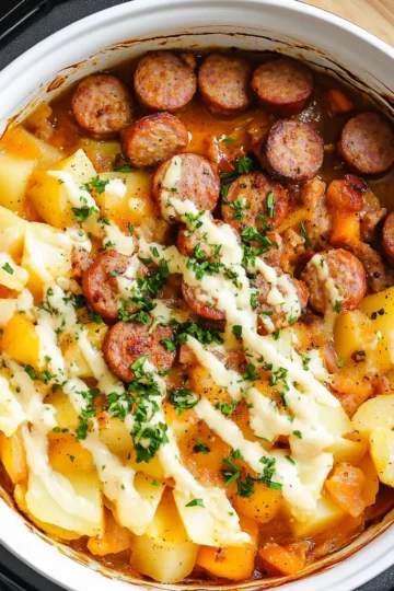 Instant Pot Sausage and Potato Casserole in 25 Minutes