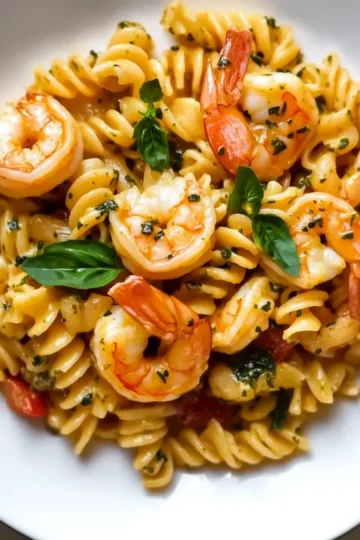 Jamaican Shrimp Pasta with Jerk Sauce