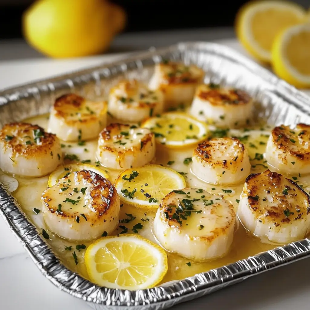 Lemon Butter Scallops with a Crispy Golden Sear