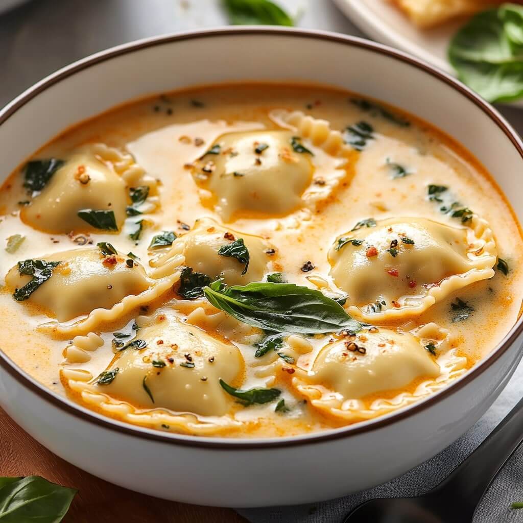 One-Pot Creamy Ravioli Soup Recipe