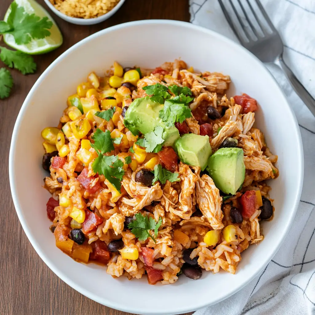 Perfect One-Pot Instant Pot Chicken Burrito Bowls