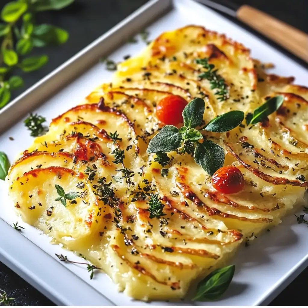 Perfect Your Cheese Herb Potato Gratin