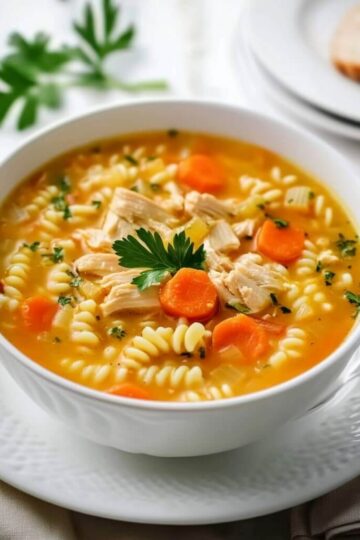 Quick & Easy Chicken Pastina Soup