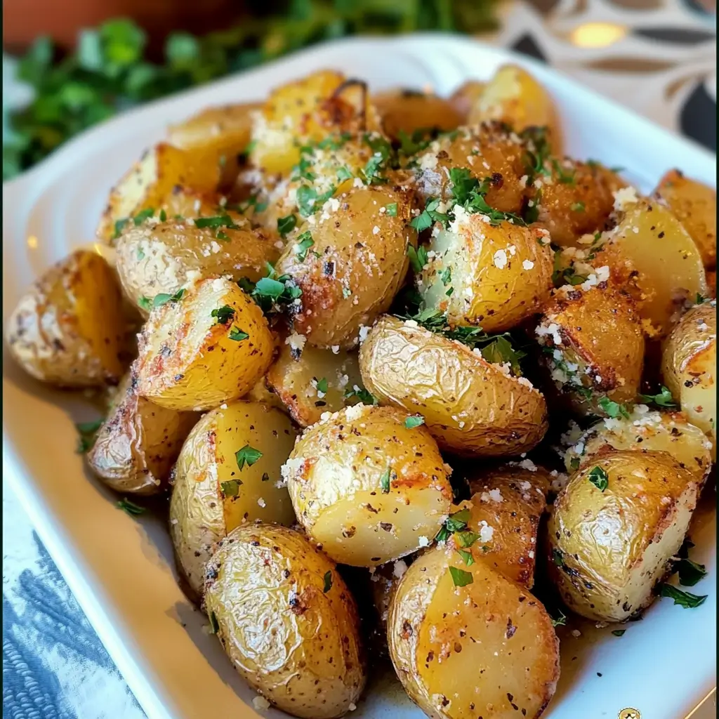 Crockpot Parmesan Roasted Potatoes