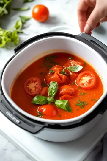 Quick Instant Pot Tomato Soup for Weeknight Dinners