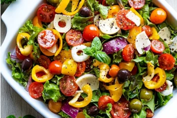 Quick Italian Salad with Red Wine Vinaigrette