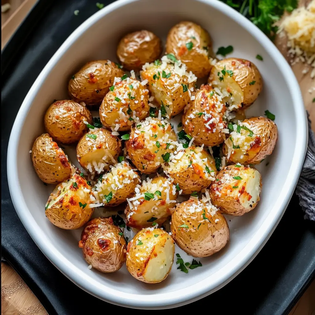 Crockpot Parmesan Roasted Potatoes