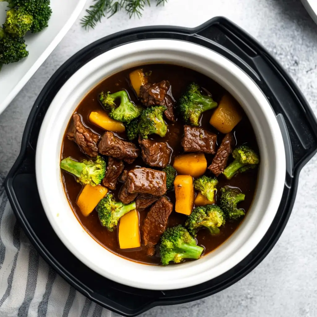 Savory Instant Pot Beef and Broccoli with Rice