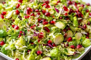 Shaved Brussels Sprout Salad with Pomegranate