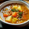 Simple Vegan Lentil and Potato Soup