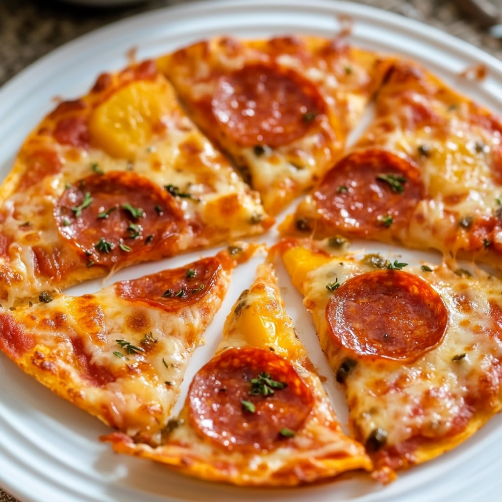 Single-Serve Air Fryer Tortilla Pizza