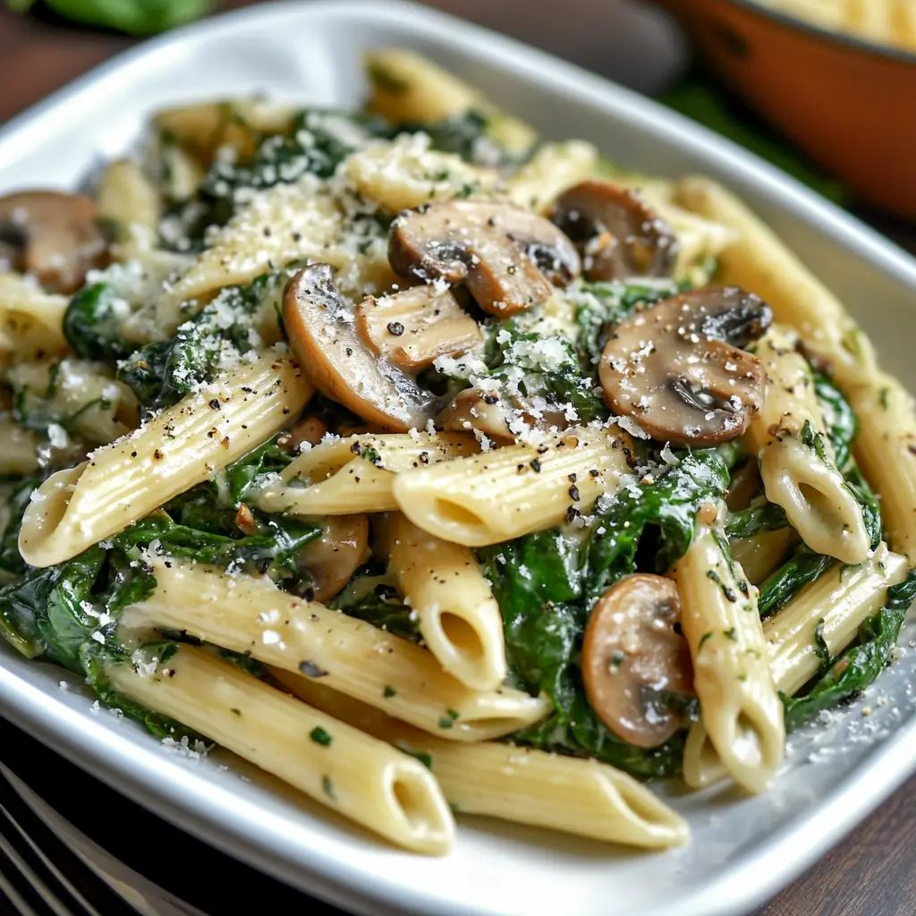 Spinach Mushroom Pasta
