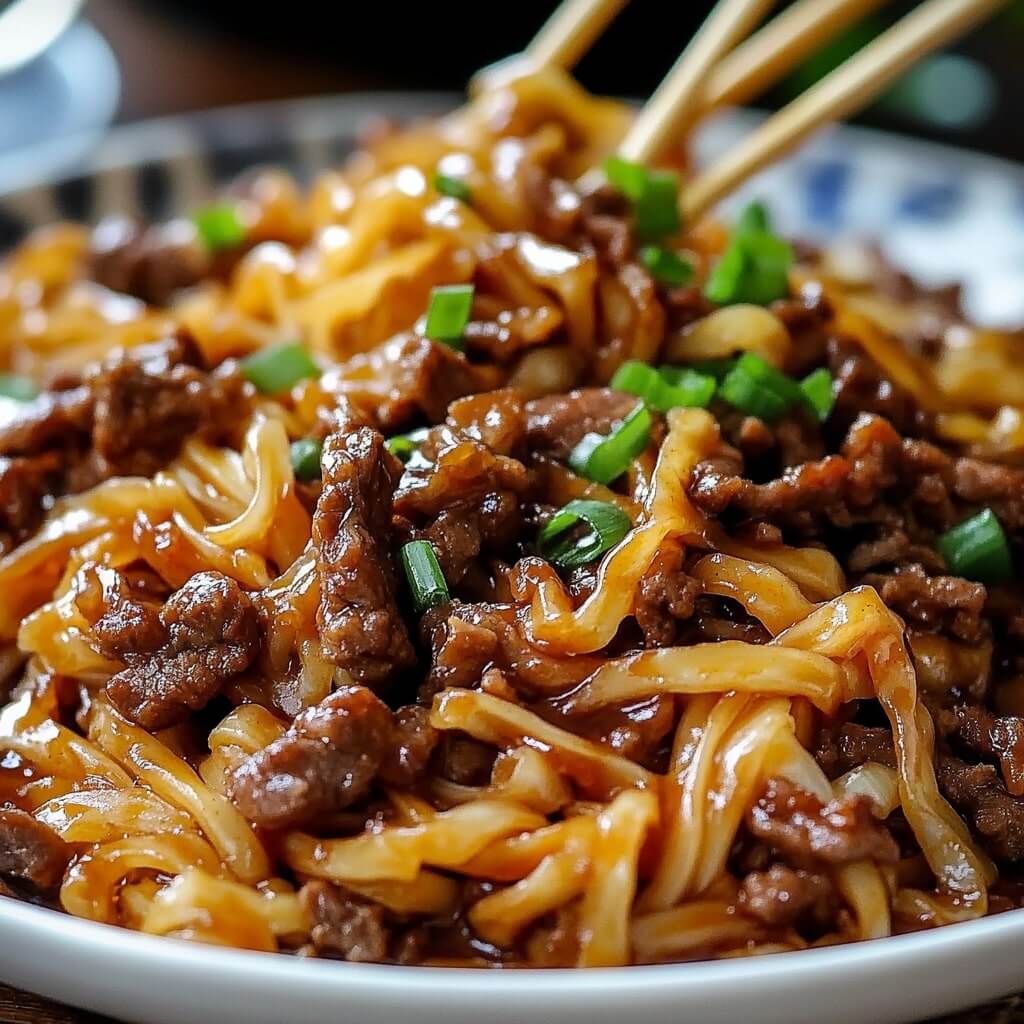 The Best Mongolian Beef with Noodles Recipe