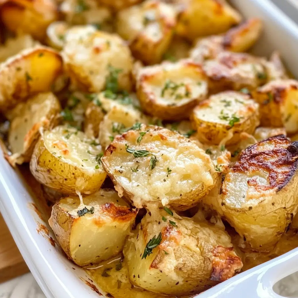 Crockpot Parmesan Roasted Potatoes