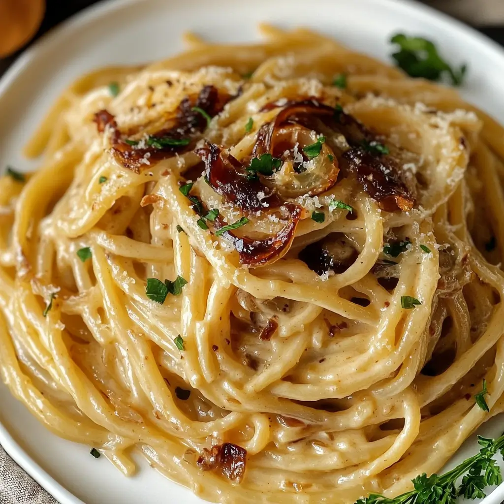 Vegan Caramelized Onion Pasta Recipe