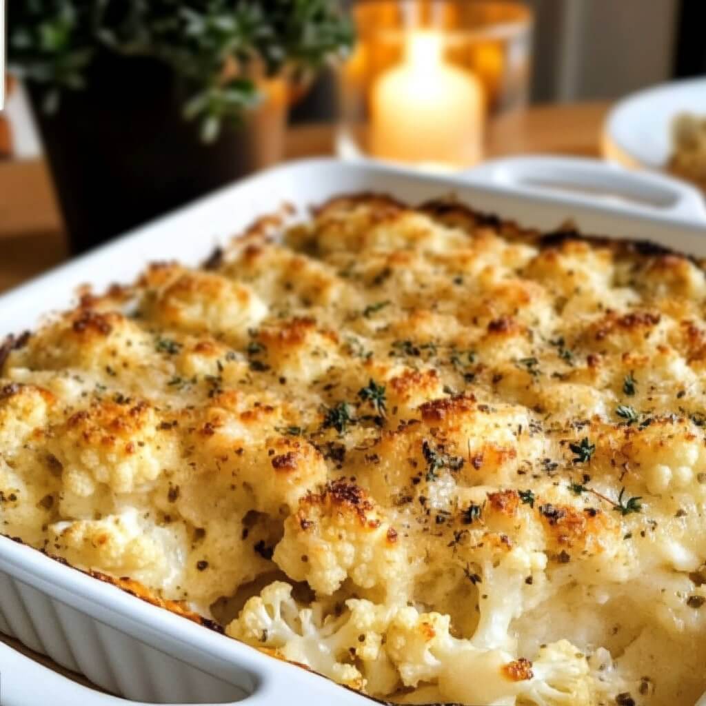 Vegan Cauliflower Au Gratin