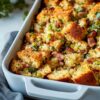 Vegetarian Bacon Cornbread Stuffing Alternative
