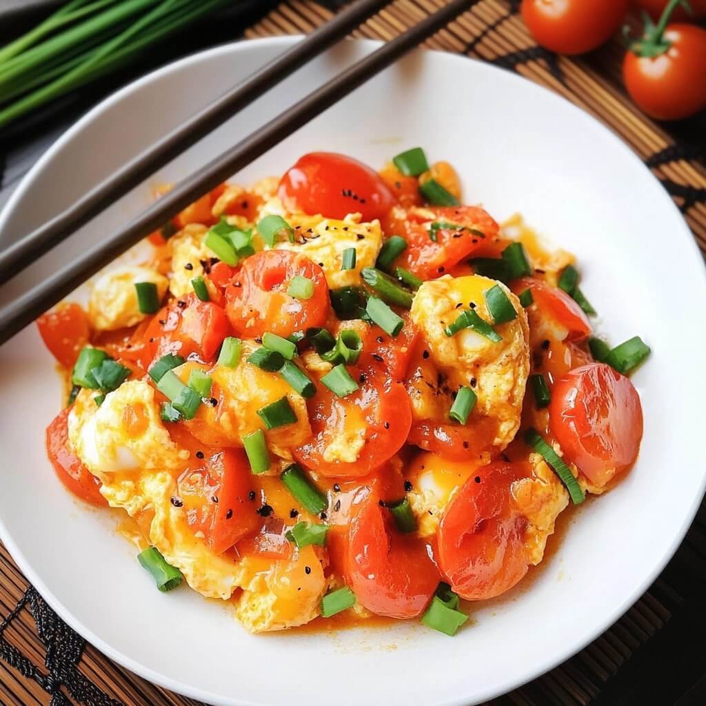Vibrant Chinese Tomato Egg Stir Fry